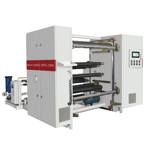 CHARACTERISTICS OF GAOBAO WZFQ PAPER ROLL SLITTING REWINDING MACHINE HIGH SPEED KRAFT PAPER SLITTING MACHINE