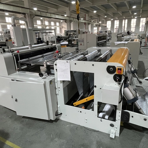 Characteristics of HQJ-B Non Woven Roll To Sheets Slitting Cutting Machine