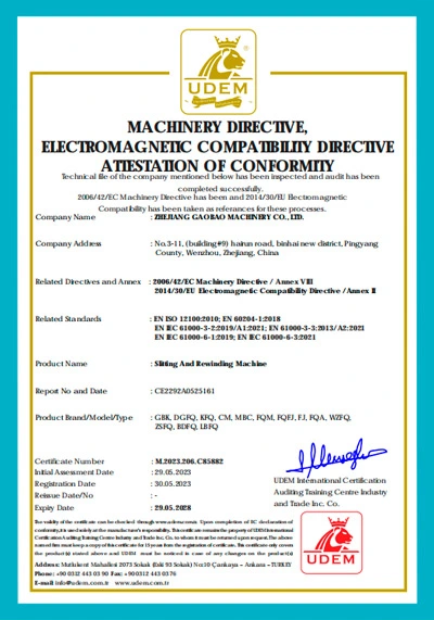 slitting rewinding machine ce