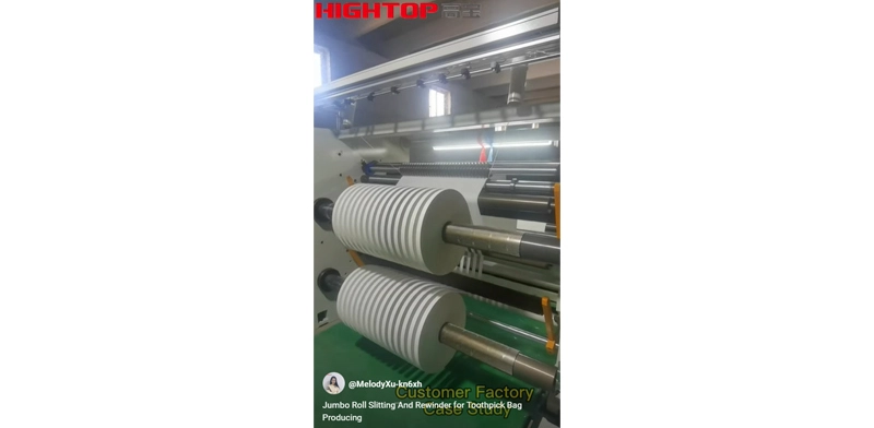 Jumbo Roll Slitting And Rewinder for Toothpick Bag Producing